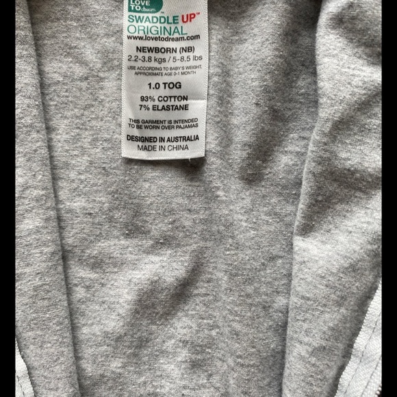 Love To Dream Newborn Sleep Sack Like New Swaddle Up Original Gray - Picture 4 of 5